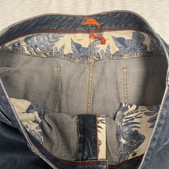 Tommy Bahama Men’s Dark Wash Denim Blue Jeans 40 X 29 - Picture 4 of 8